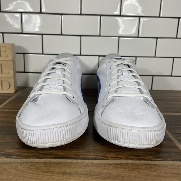 Puma Basket Mens Size 13 Shoes White Leather Low Top Casual Retro Sneakers main image 9